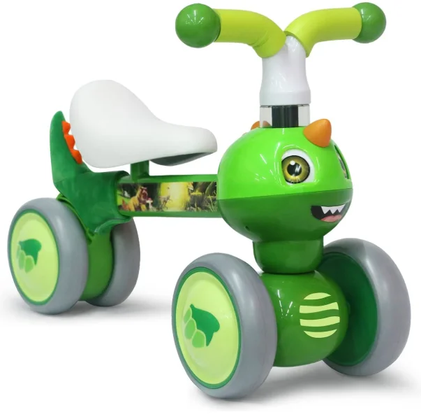 Baby Balance Bike 1 2 3 Years Old Boys Girls Toddler Ride on Toys for 1 Year Old Baby Trike Garden Toys 1st Birthday Gift for Girls Boys Bike Walker No Pedals (Dinosaur) No Pedal Trike and Walker for Kids. Safe Garden Play Activity and First Birthday Gift