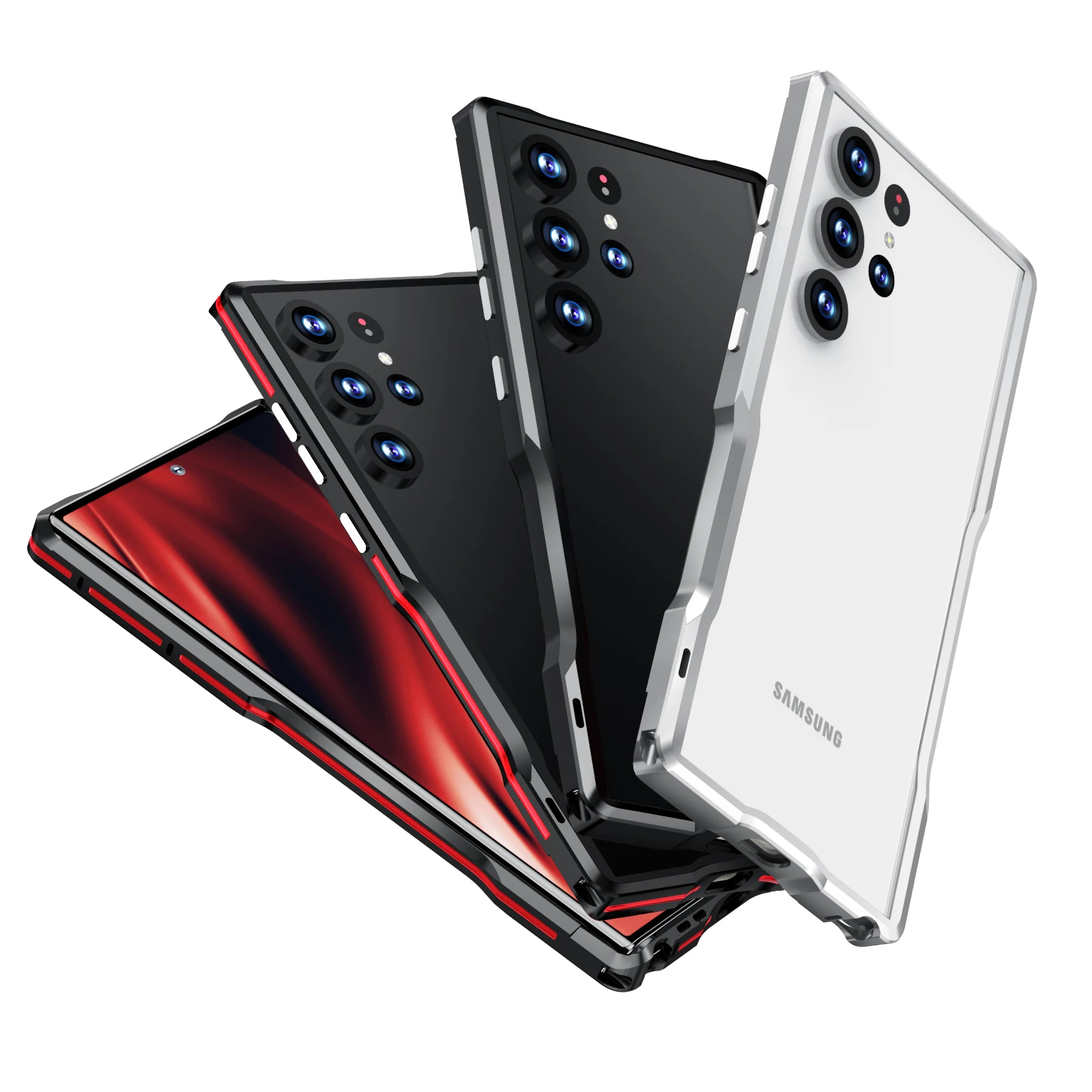 Luxus Original Metall Bumper Fall Für Samsung Galaxy S24 S25 Ultra Legierung Rahmen S25 Rand Leichte Aluminium Stoßfest Abdeckung