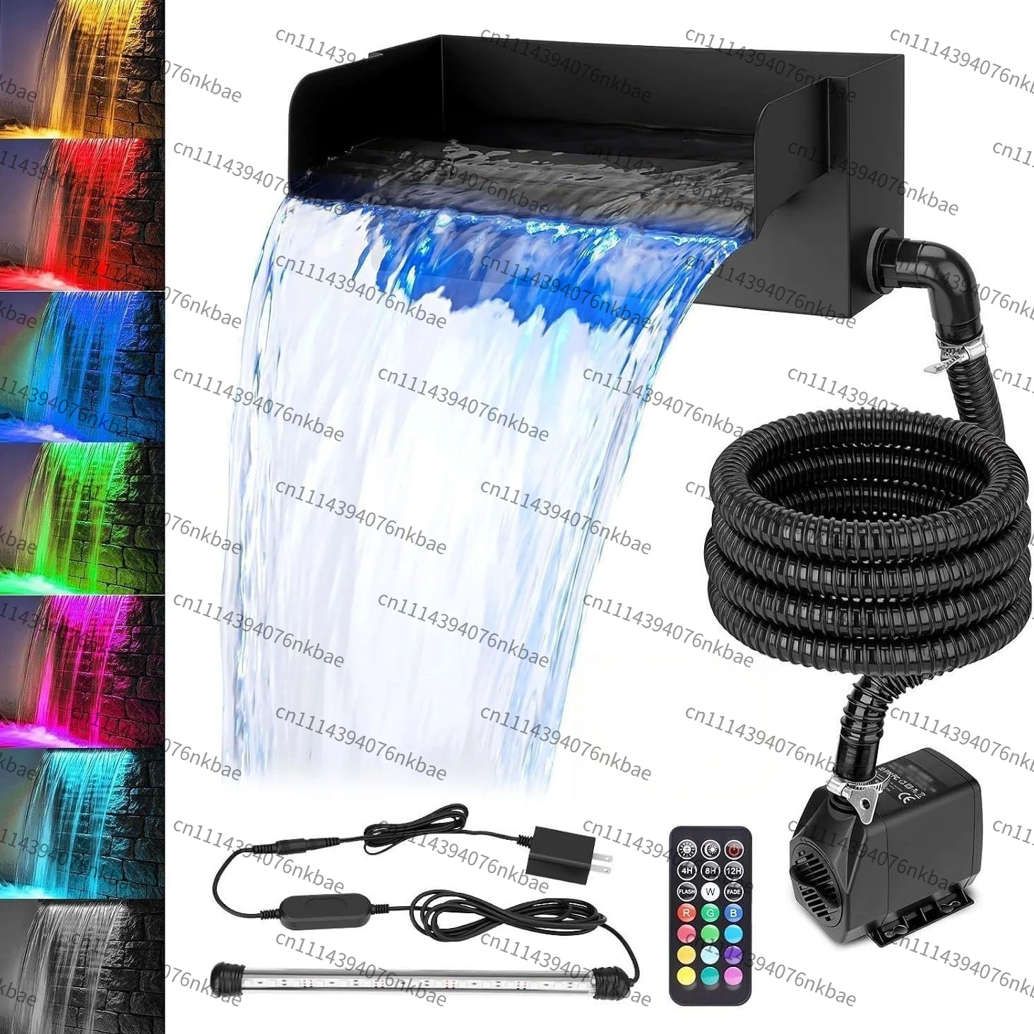 Outdoor Pond Waterfall Oxygen Filtration Landscaping 304 Stainless Steel Kit Water Pump Bellows Stream Filtration Circulation