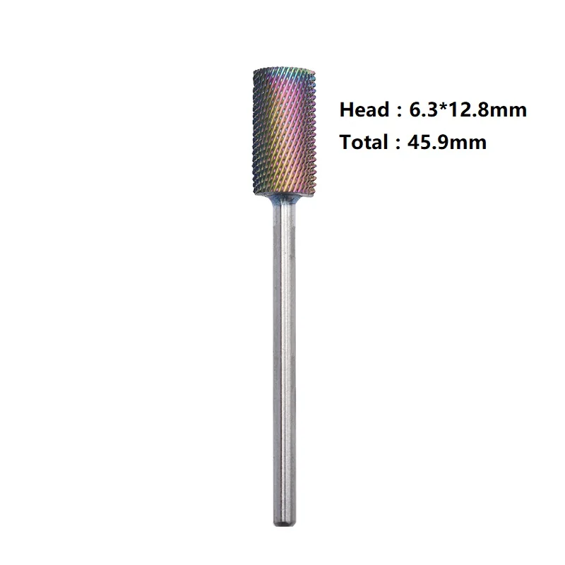 Regenboog Carbide Platte Kop Professionele 3/32 "Nail Elektrische Boor Machine Manicure Pedicure Tool Accessoires Carbide nailboor