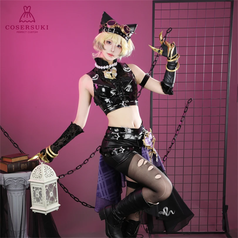 

Identity V Tracy Reznik Candy Girl Lock Core Косплей Костюм Головные уборы Хэллоуин Карнавал Конвенция Наряд для мероприятий
