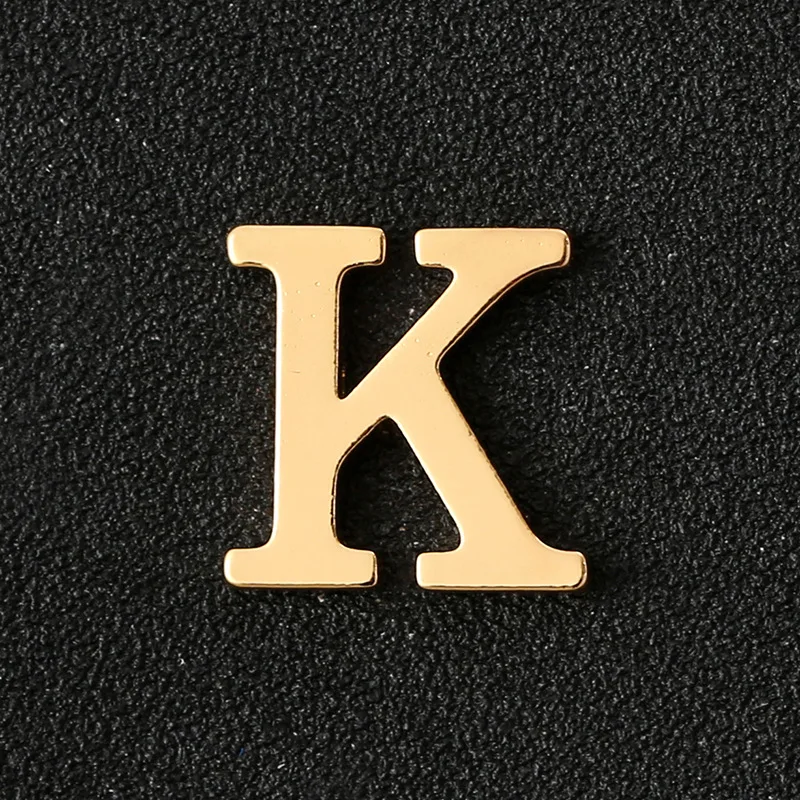 Broschen mit 26 englischen Buchstaben, goldfarben, Metall, Buchstabennadeln, Anzug, Hemdkragen, Revers, Abzeichen, Schmuck, einfache Kleidungszubehör – Detail 4