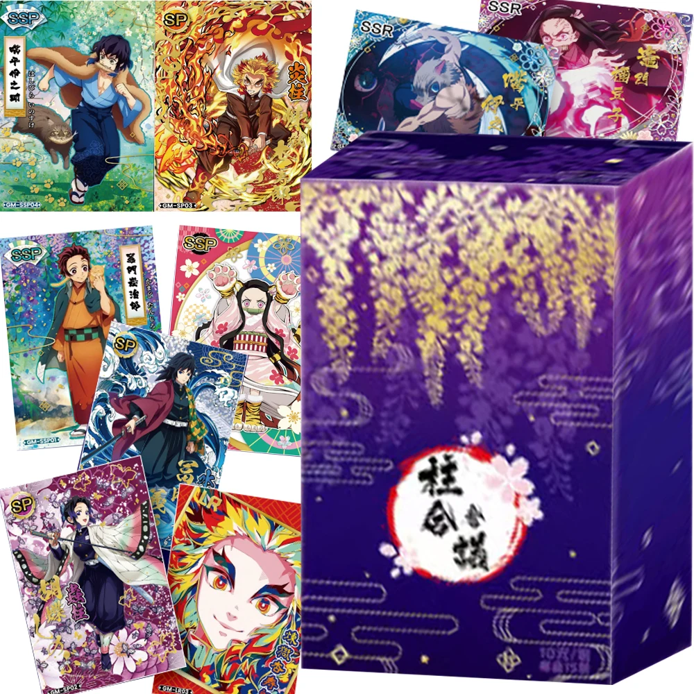 

Коллекционные карты аниме «Убийца демонов» для детей, аниме главный герой, милая тема кота, памятные флэш-карты, хобби, игрушки, подарки