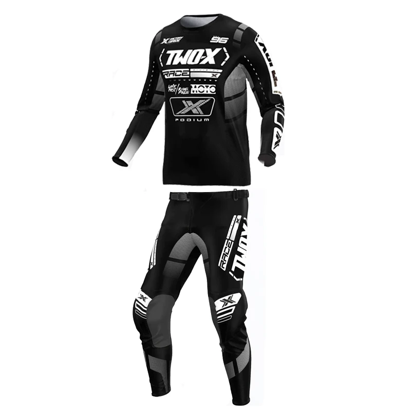 

Two-X Podium MX ATV/UTV Gear Set Off Road Motorcycle Jersey Pant Set Motocross Combo Dirt Bike Suit Moto Kit