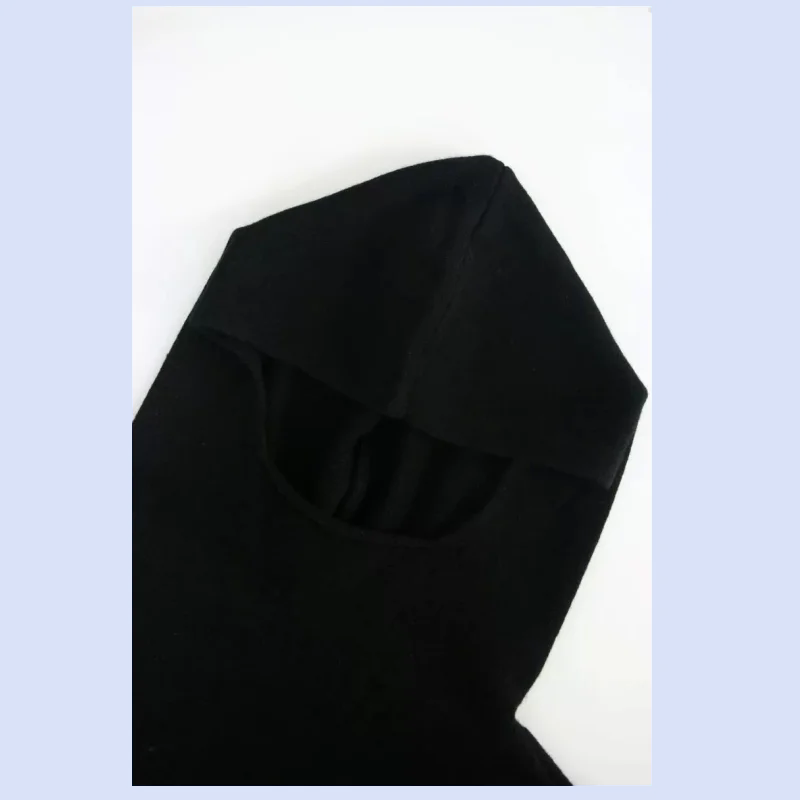 TT 패셔너블한 하이넥 후드 100% 선별된 면 울 니트 레이어드 베스트