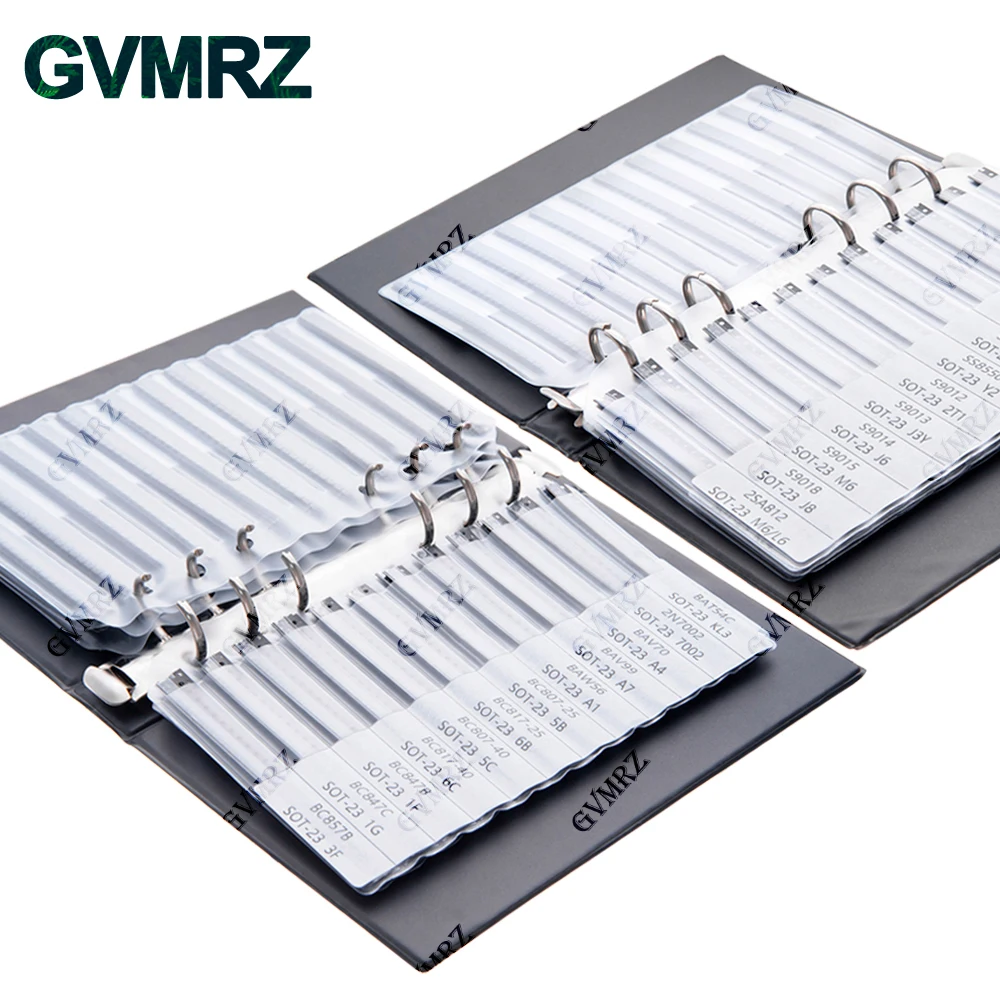SMD Transistor triode Kit SOT23 ibuw Commonly Assorted Sample Book Chip Triode Book SOT23 S8050 S8550 S9012 TL431 BC847 MMBT2222