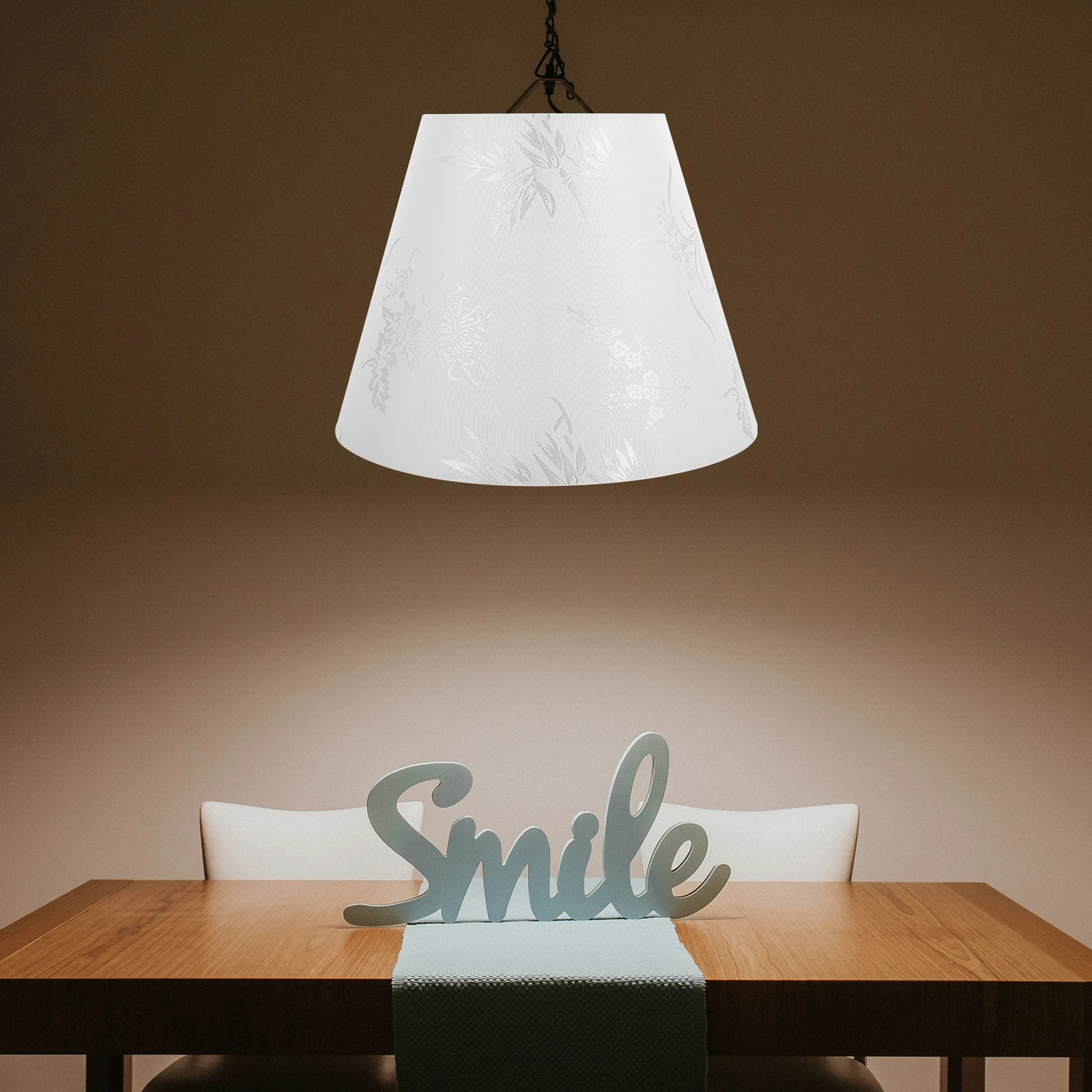 

Jacquard Lampshade Wrought Iron Table Lamp Cover Indoor Light Shade Decorative Contemporary Plastic Home Accessories