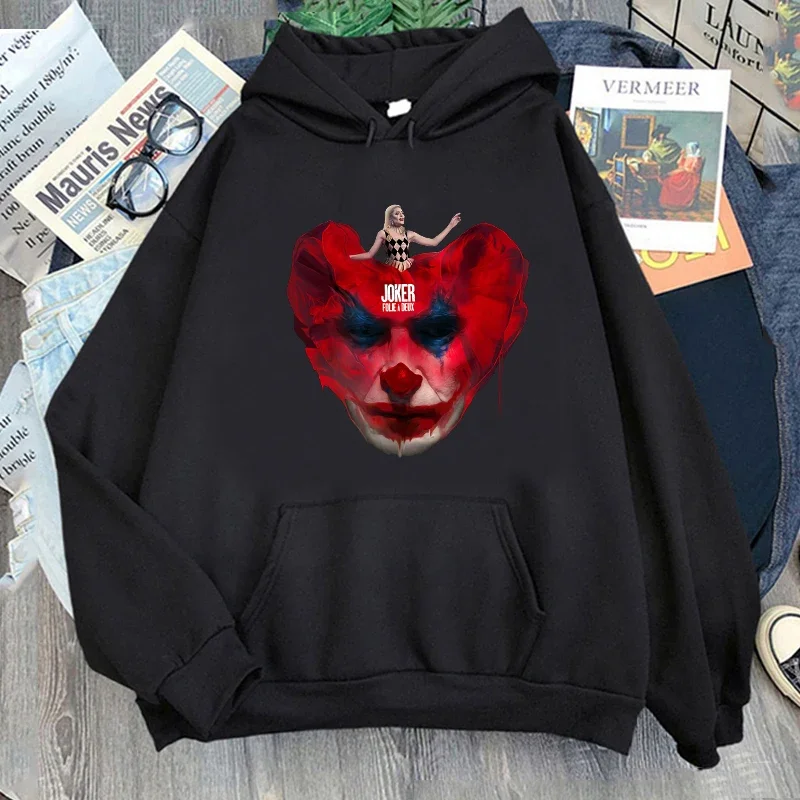 

Joker Folie A Deux Graphic Hoodie 2024 Retro Women/men Hoodies Unisex Anime Sweatshirt Vintage Aesthetic Harajuku Winter Clothes