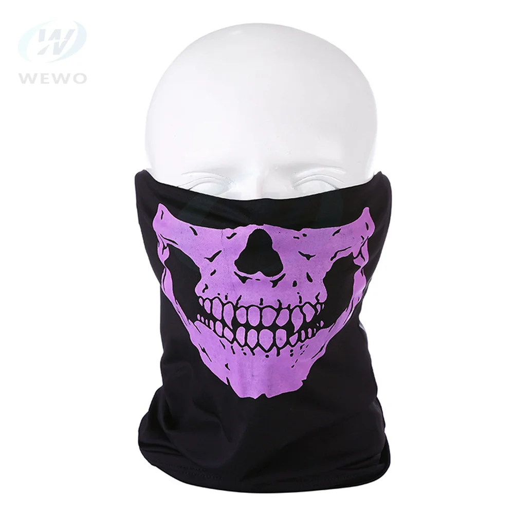 Cycling Outdoor Skull Seamless Balaclava Magic Scarf Men Women Sun Protection Bandana Neck Gaiters Riding Camping Scarf Fishing