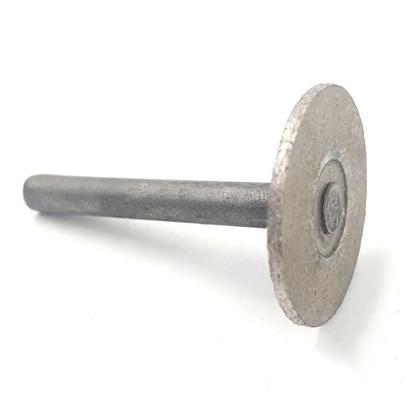 Rebaba sinterizada de diamante en forma de T, broca de grabado, vástago de 6mm para herramientas rotativas Dremel, 1 piezas, 10, 15, 20, 21,5, 25,