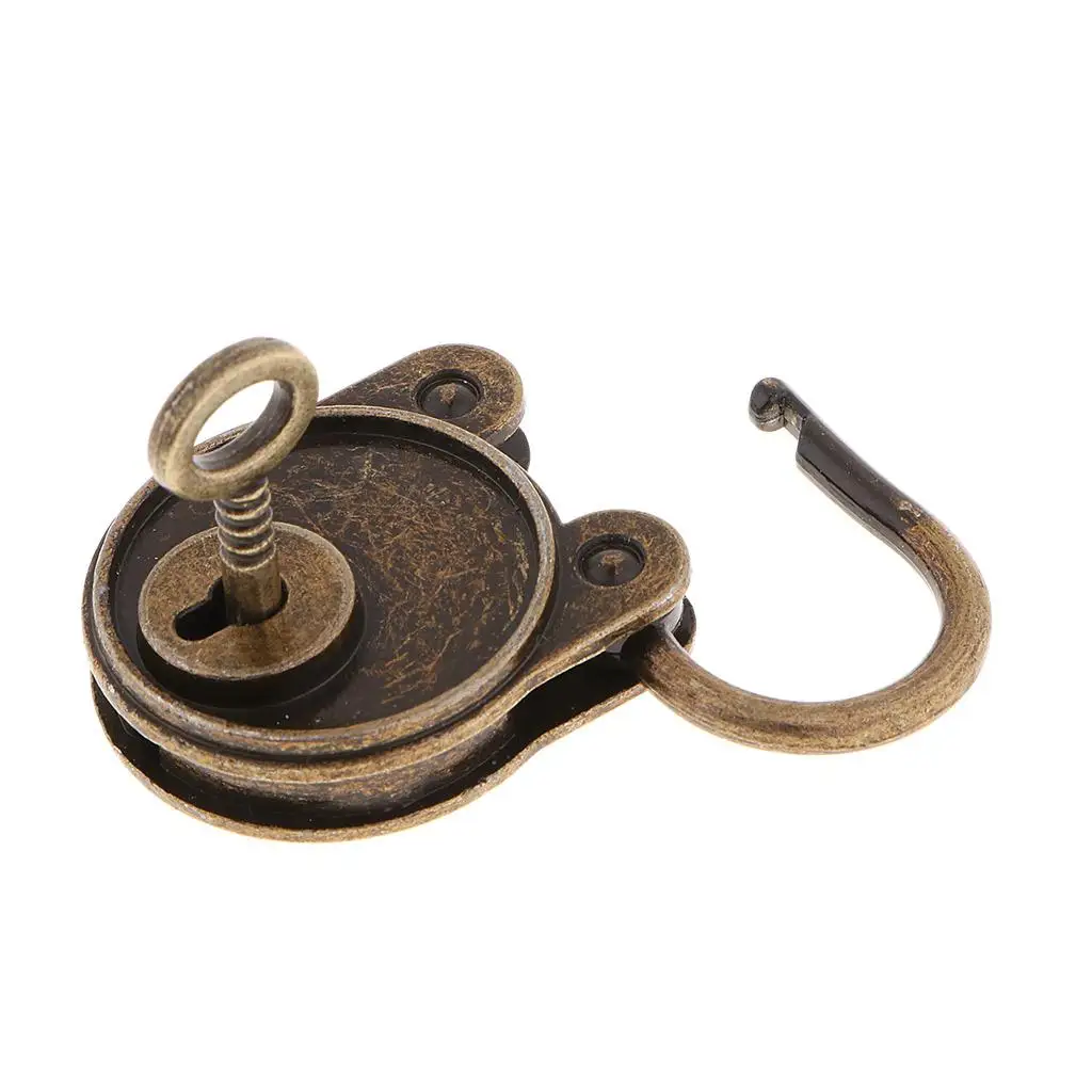 Vintage Style Mini Archaize Useful Padlocks with Key Bronze
