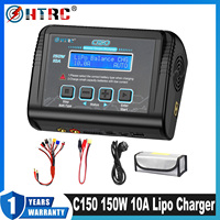 HTRC C150 RC Charger Balancer AC/DC 150W 10A Battery Discharger for LiPo LiHV LiFe Lilon NiCd NiMh Pb Batteri+8 in 1 Cables