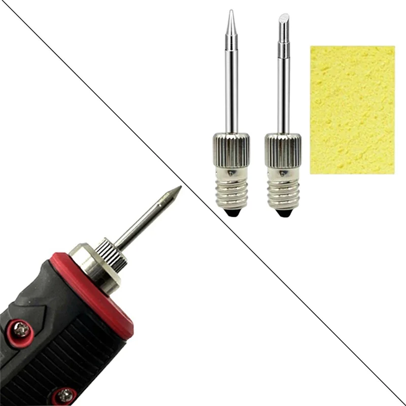 Soldering Tips USB Soldering Iron Head Replacement Soldering Iron Tips Welding Head for E10 Interface(Tip B+Tip C)