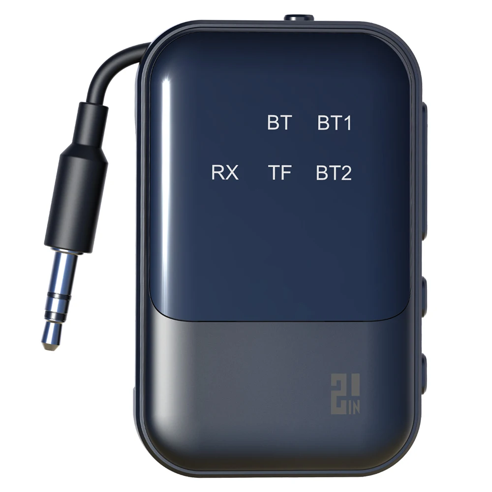 2-in-1 Bluetooth Audio Adapter, Wireless Transmitter & Receiver with Integrated Storage Cable TR20