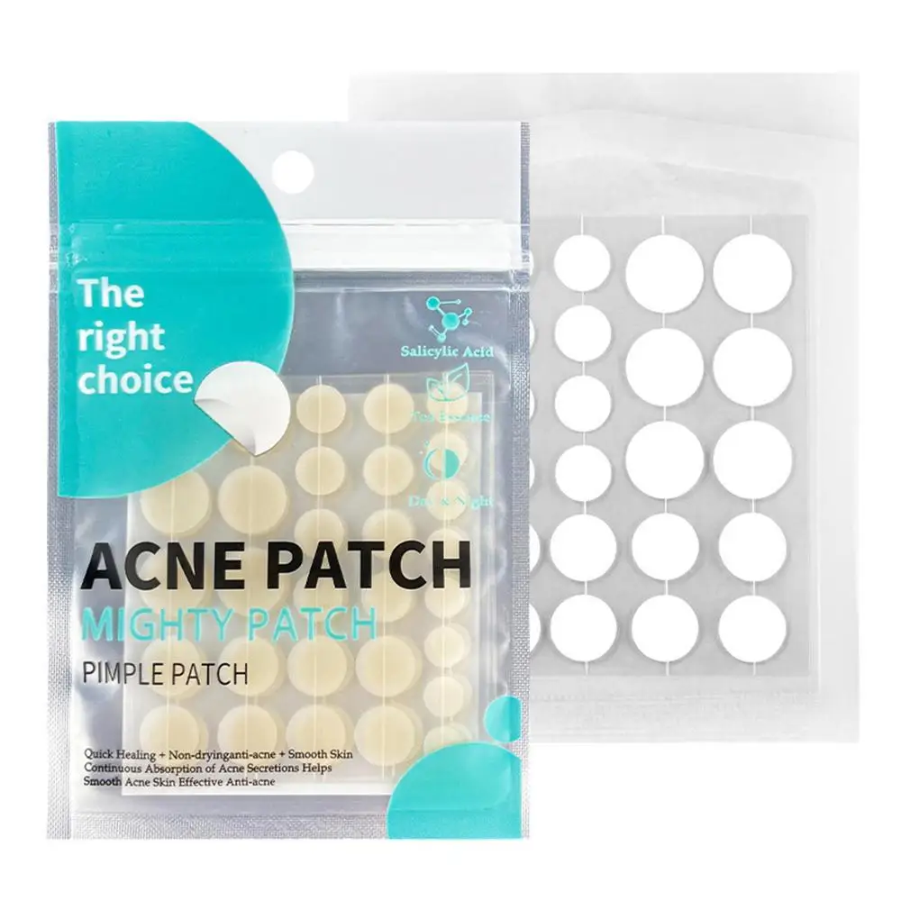 

30Pcs Acne Pimple Patches Hypoallergenic Non-irritating Soothes Skin Invisible Thin Salicylic Acid Tea Tree Oil Acne Treatment