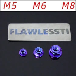 FLAWLESSTI M5 M6 M8 Gr5 Titanium Meta-Locking Nut Brake Clutch Lever Bolt