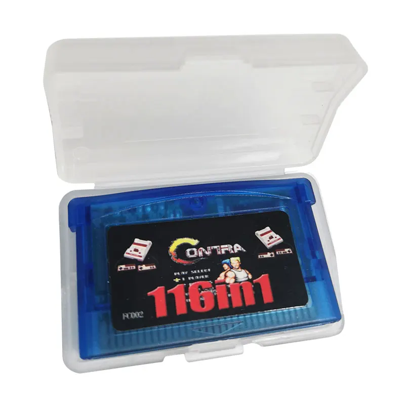 116 In 1 Nostalgia NES Games Cartridge For GBA SP NDS Video Consoles English