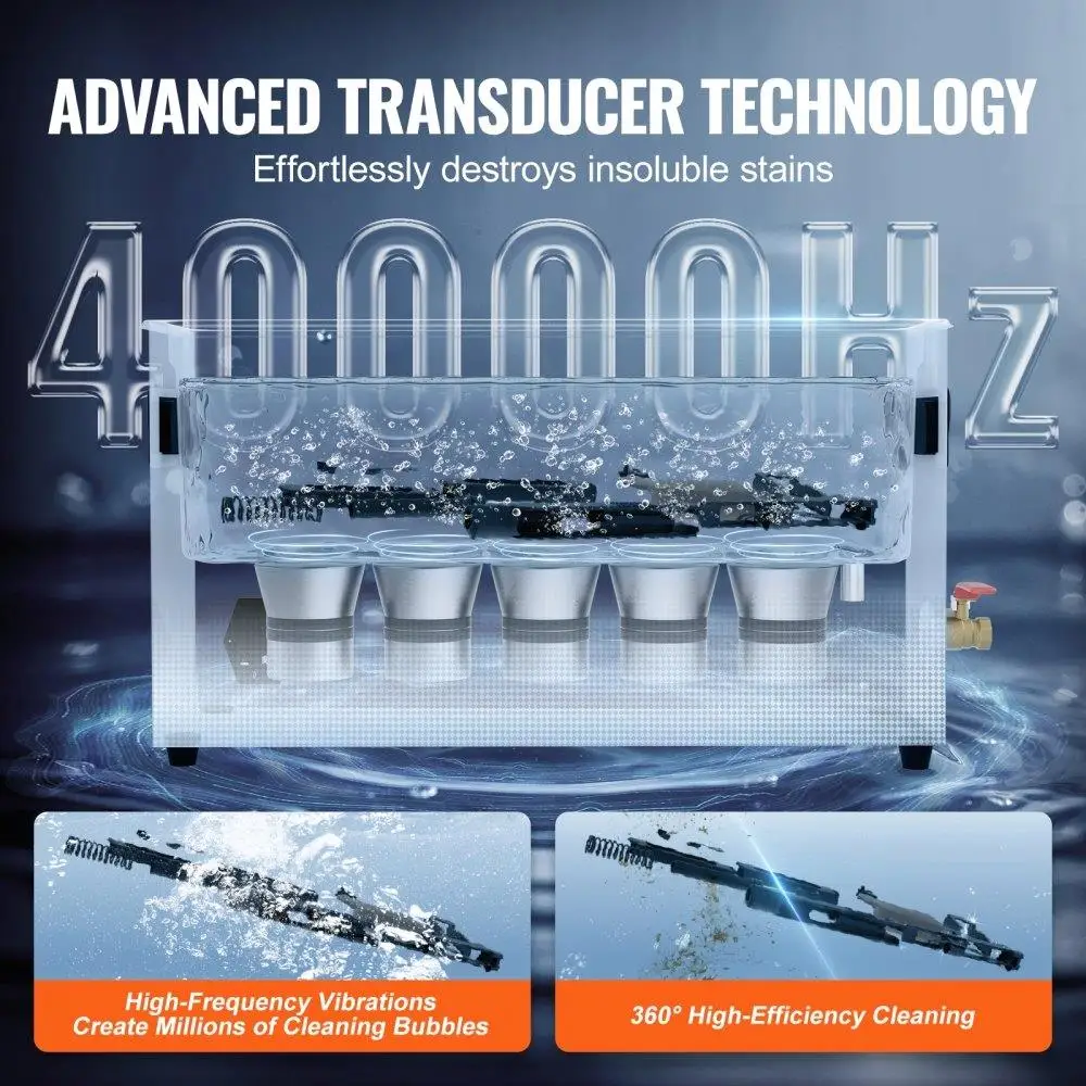 10L Ultrasonic for  Cleaner 300W Professional Ultrasonic Cleaning Machine with Timer Heater 40kHz Digital Ultrasonic Cleaner