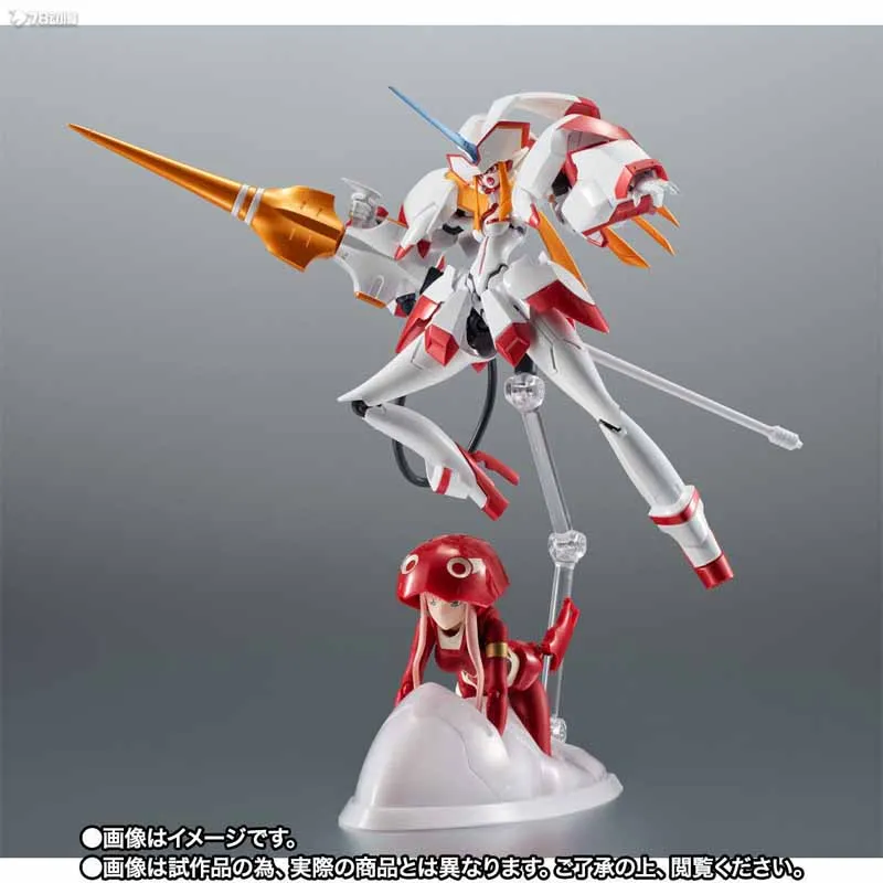 Bandai Original S.H.Figuarts Strelizia & ZERO TWO Decoración de modelo coleccionable del 5. ° aniversario