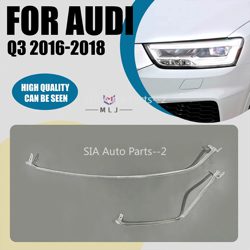 

Для Audi Q3 2016 2017 2018: Автомобильные аксессуары, светодиодные трубки DRL (ангельские глазки), акриловые трубки для фар, светодиодные фары.