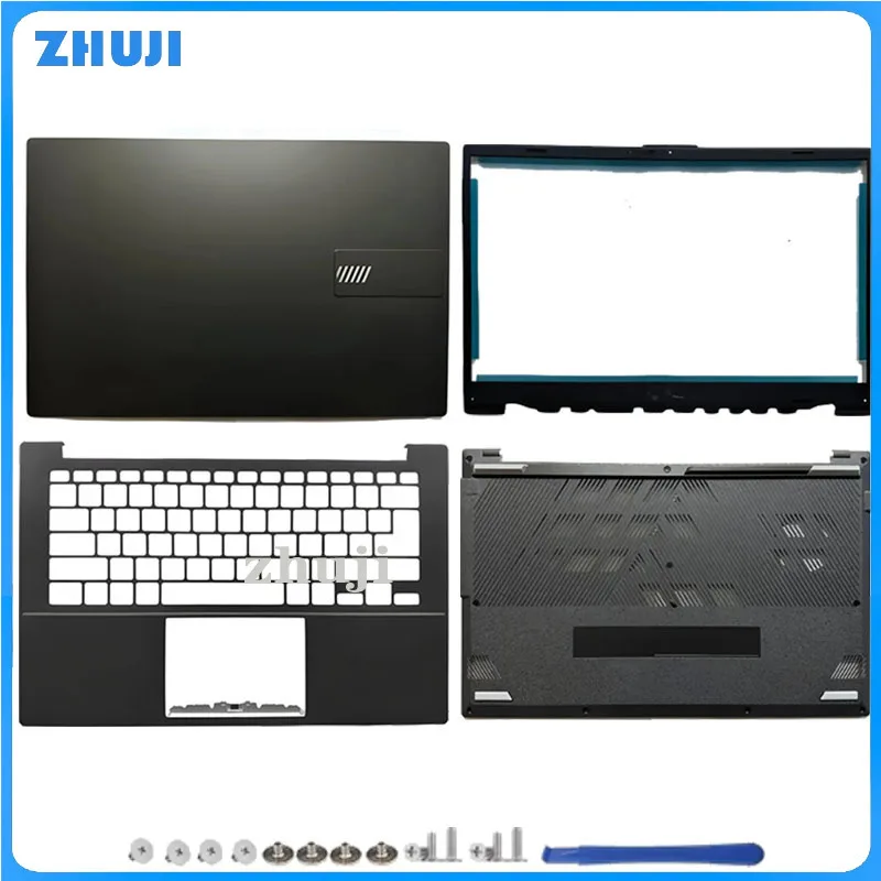 New for Vivobook GO14 E1404F E1404 Laptop LCD Back Cover Top Case/LCD Bezel/Palmrest/Bottom Base Cover/Shaft Cover