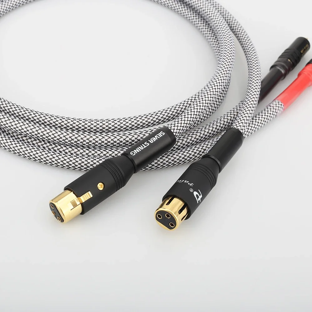 A26 XW62 High Quality audio Signature OFC Silver-Plated RCA Male To XLR Male Female Plug HiFi Audio Cable