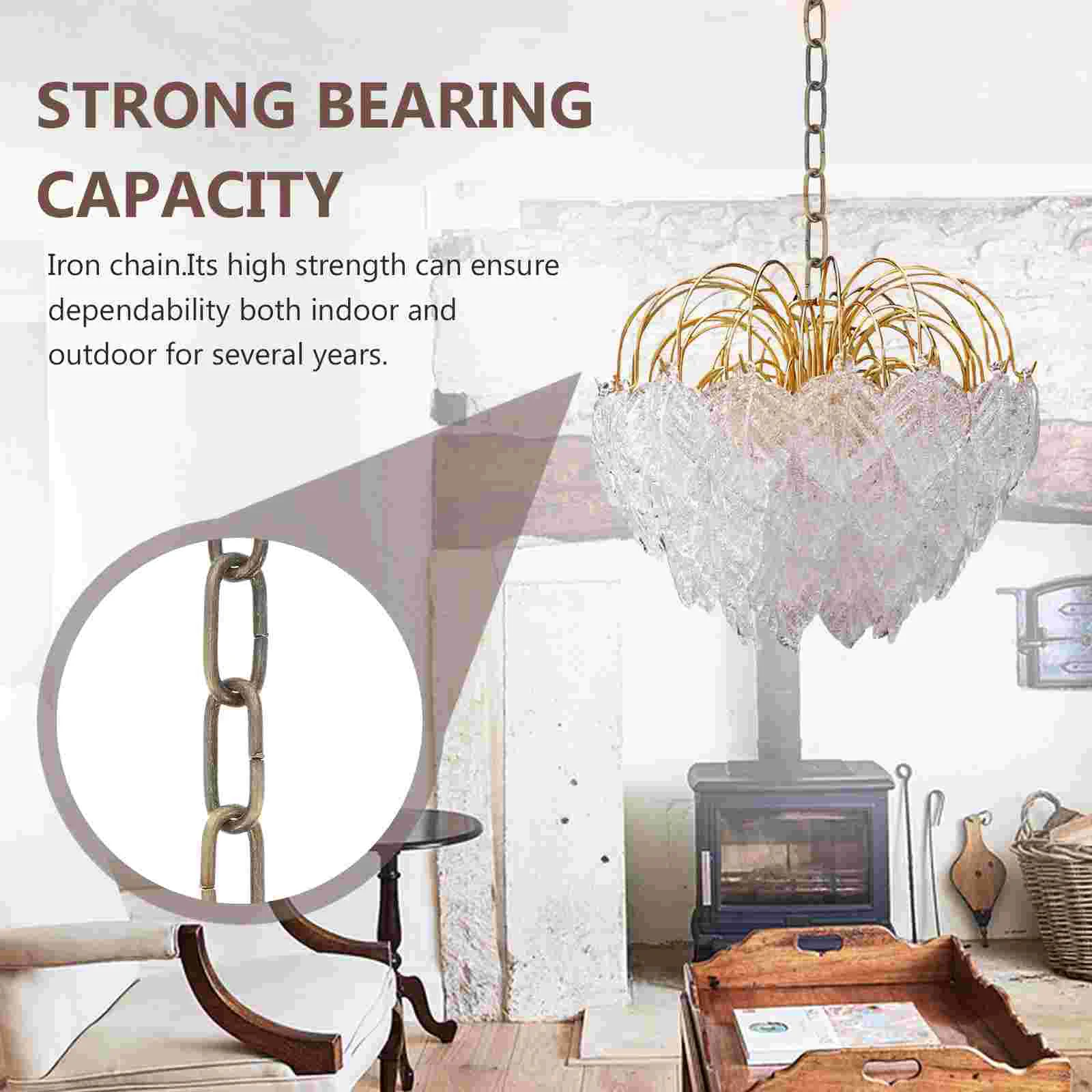 Crystal Chandelier Chain Ceiling Fan Iron Decor Light Accessory Zipper Lamp Hanging Wrought Lighting