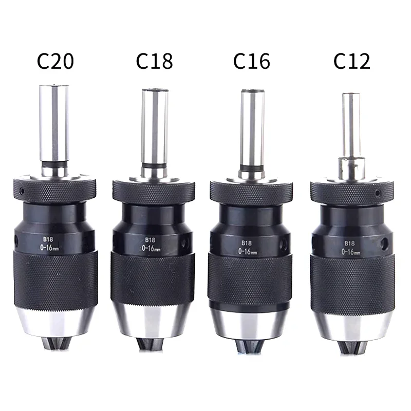 MT1 MT2 MT3 MT4 MT5 R8 C10 C12 C16 C20 B10 B12 B16 B18 B22 Morse Drill Chuck Lathe CNC Drill Machine Self-Tightening Drill Chuck