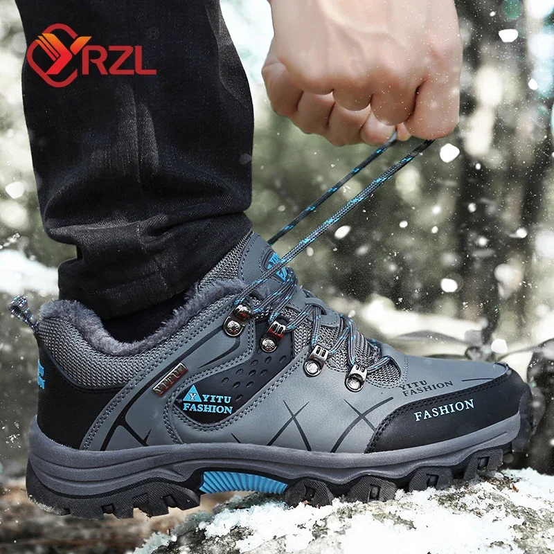 Yrzl Herren Schneeschuhe Outdoor Wanderschuhe Winter warme Herren Schuh Training atmungsaktive kausale Walking Sports chuh für Herren Turnschuhe