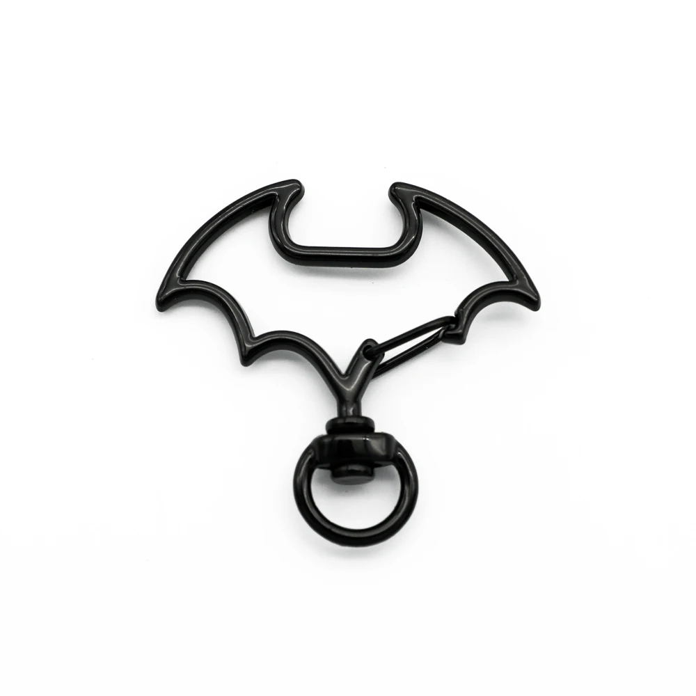 Fledermäuse Form Karabinerverschluss Haken Trigger Clips Schnallen Frühling Schnalle Karabinerhaken Split Schlüsselanhänger für Diy Schlüsselanhänger Zubehör – Detail 7