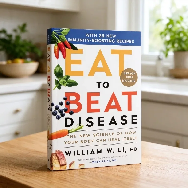 Eat to Beat Disease English Paperback for Nutrition Lovers,Body Self-Healing Science Book,25 Boost Immunity RecipesFree Shipping
