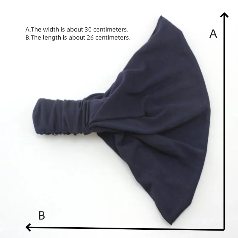 New Summer Women Solid Cotton Headband Elastic Wide Soft Girls Sports Yoga Knotted Headband Running Sweatband For Tennis Gym 