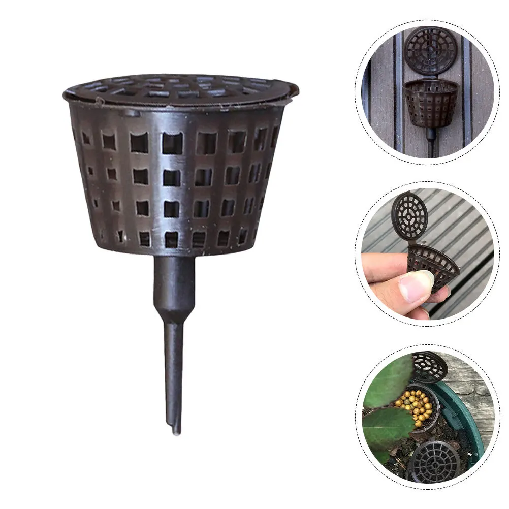 

30Pcs Bonsai Fertilization Basket Plastic Cover Box Lid Automatic Nutrition Cups Garden Nursery Pots Orchid Plant Fertilizing