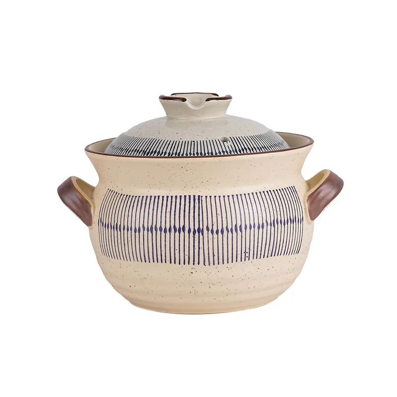 

DSA retro casserole underglaze color soup stew pot sand pot gas high temperature gas stove ceramic soup pot