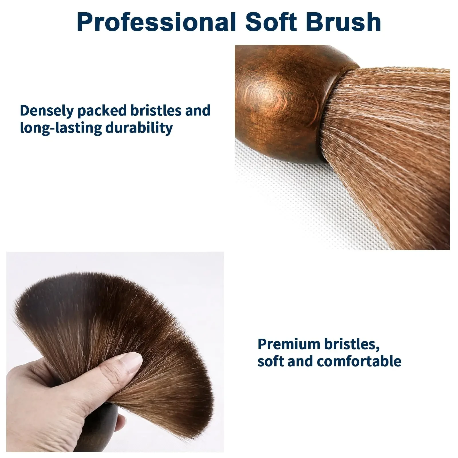 Vinyl Record Brush Anti Static Record Cleaner Anti Static Brush Soft Comfortable Grip Unique Record Wooden Brush For Record