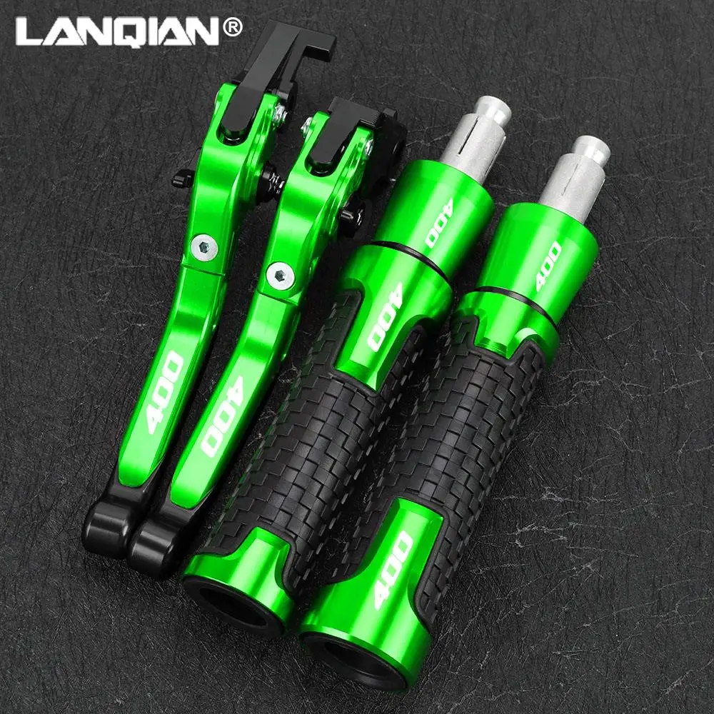 

Motorcycle Aluminum Extendable Brake Clutch Levers Handlebar Hand Grips end For KAWASAKI NINJA400R NINJA 400/400R 2011-2017 2016