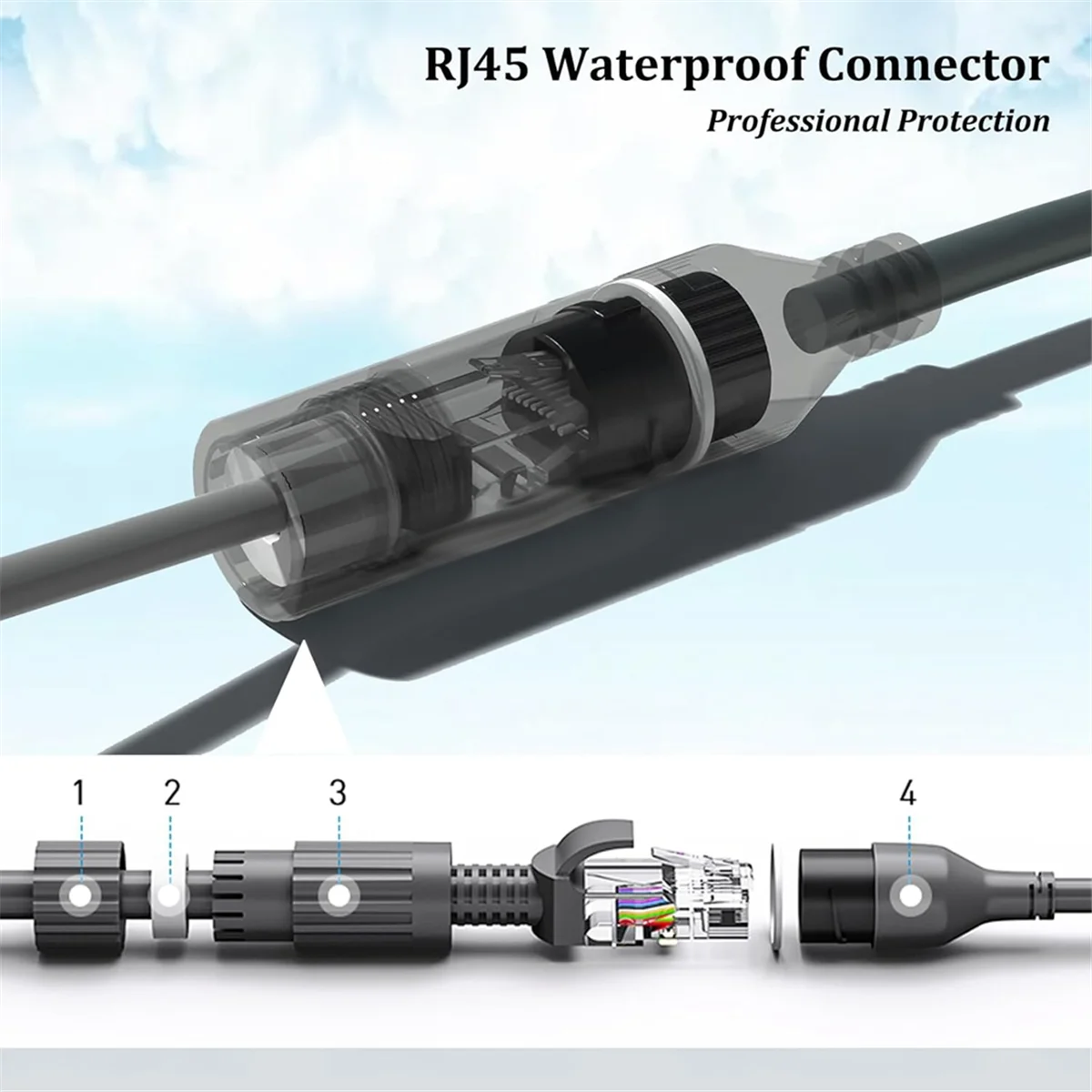 SPX إلى RJ45 تمديد مهائي كابلات 1200Mbps سرعة ل Starlink كابل RJ4 موصل سالب زوج للطباق وجهاز التوجيه