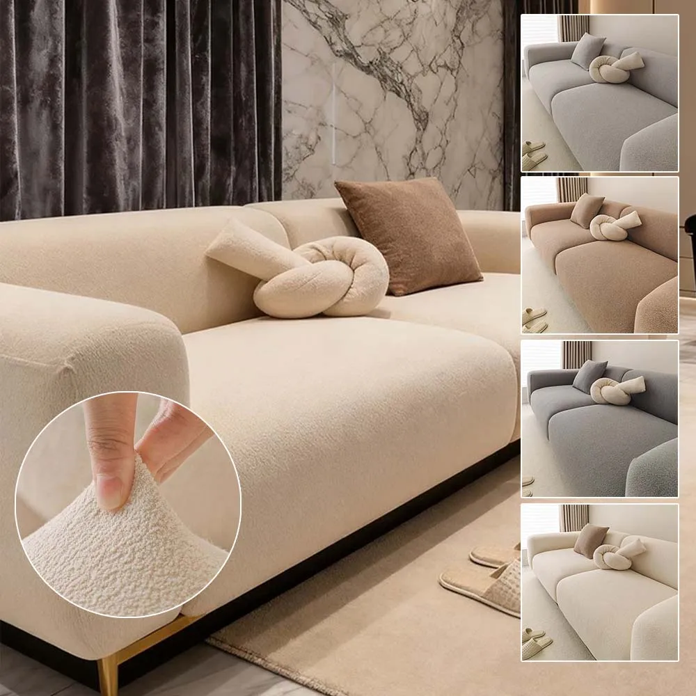 

Chenille Fabric Thicken Elastic Sofa Cover 1/2/3/4 Seater Couch Covers for Living Room Furniture Protector Slipcover Removable