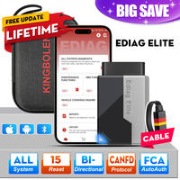 【Lifetime Free Update】KINGBOLEN EDIAG ELITE OBD2 Scanner All System Car Diagnostic Tool 15 Reset Bi directional CANFD Protocol