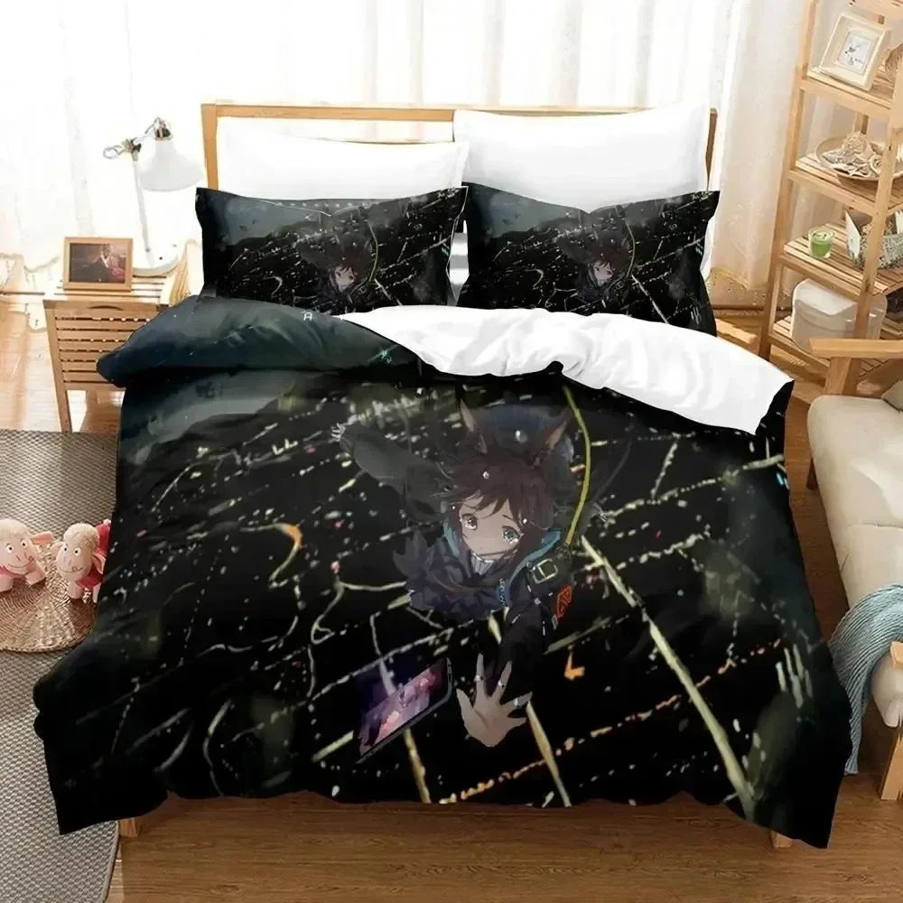 

Luxury New 3D Print Anime Game Arknights Bedding Set Duvet Cover Bed Set Quilt Cover Pillowcase king Queen Size Boys Adult