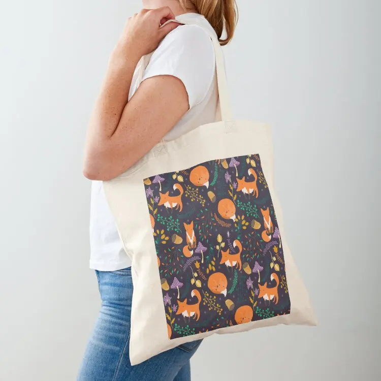 Foxes in the magic forest Tote Bag Canvas bag Women's shopper Lady bags Shopper bag