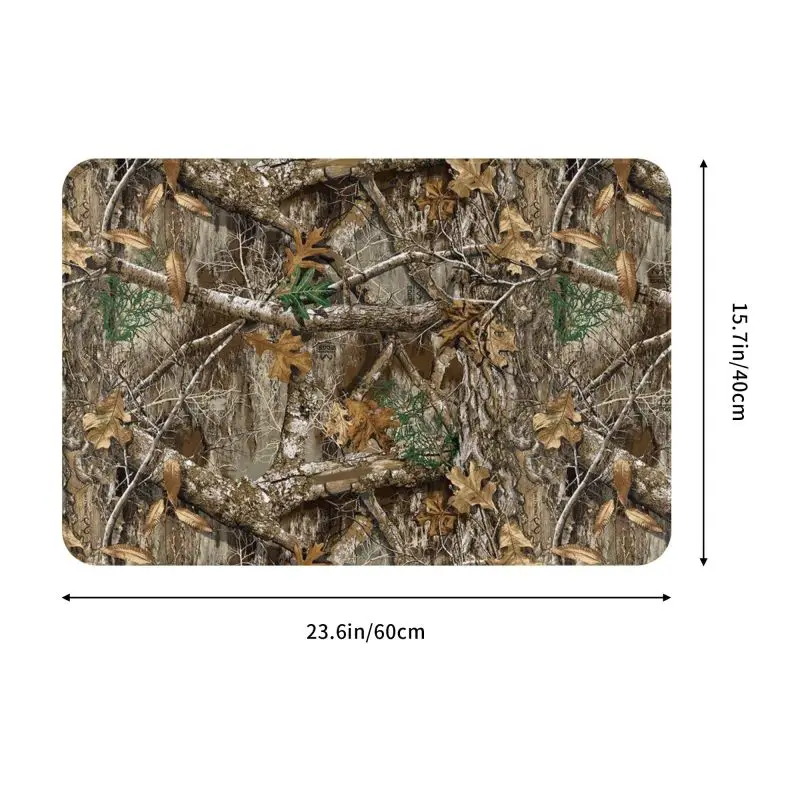 Real Tree Camouflage Camo Pattern zerbino antiscivolo cucina bagno tappetino di benvenuto soggiorno porta pavimento ingresso tappeto tappeto Footpad