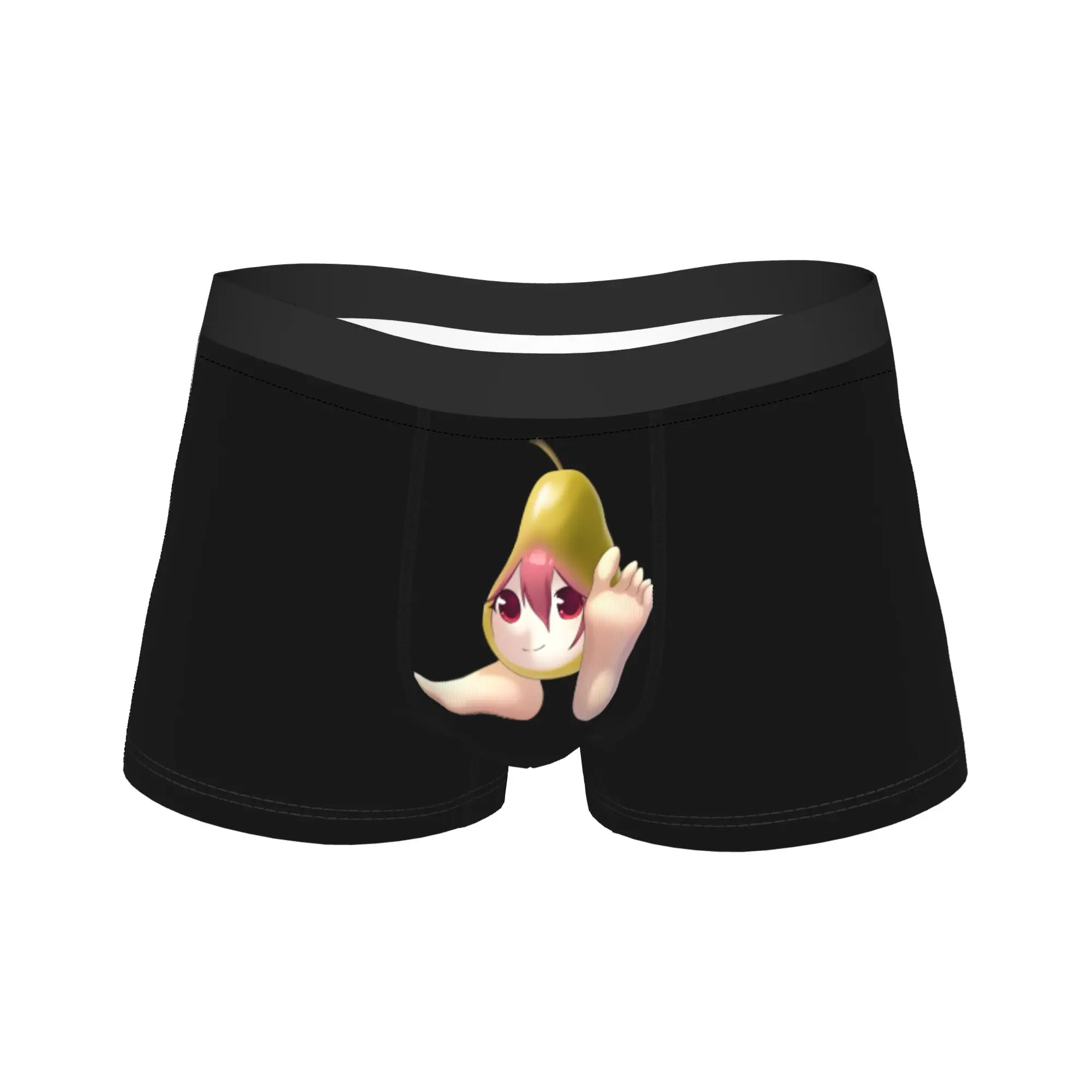 

Pearto Creative Kasane Teto Expression Men's Underwear Funny Pear Boxer Briefs Shorts Panties Polyester Underpants Homme M-XXL