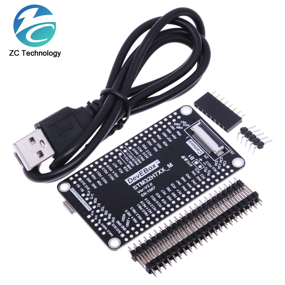 Imagem -02 - Placa Sistema Tft Desenvolvimento Interface m7 Núcleo Board Cabo Usb Stm32h750vbt6 Stm32h743vit6 Stm32h7