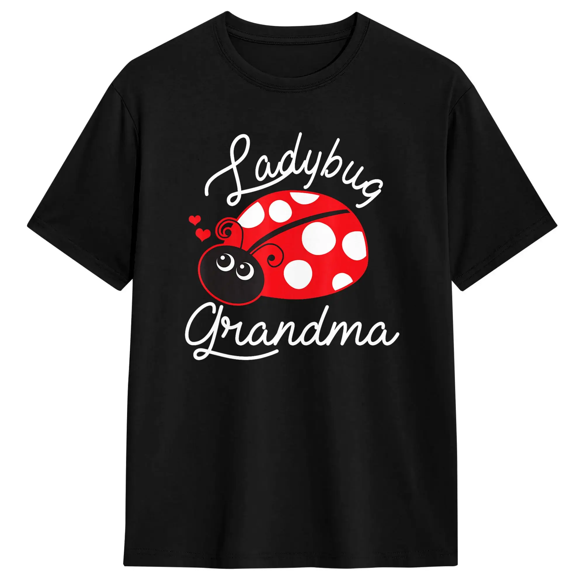 Vintage T-Shirt Summer Ladybug Grandma Cute Ladybug T Shirts Cotton Tee Shirt for Men's Y2K Fun Printed Short Sleeve Clothing