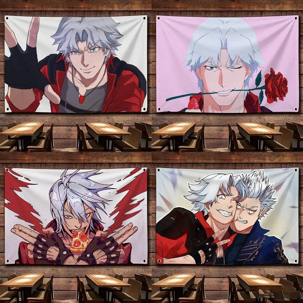 Game Devil May Cry Flags Wall Hanging Tapestry Outdoor Garage Room Decorative flag Background Blanket