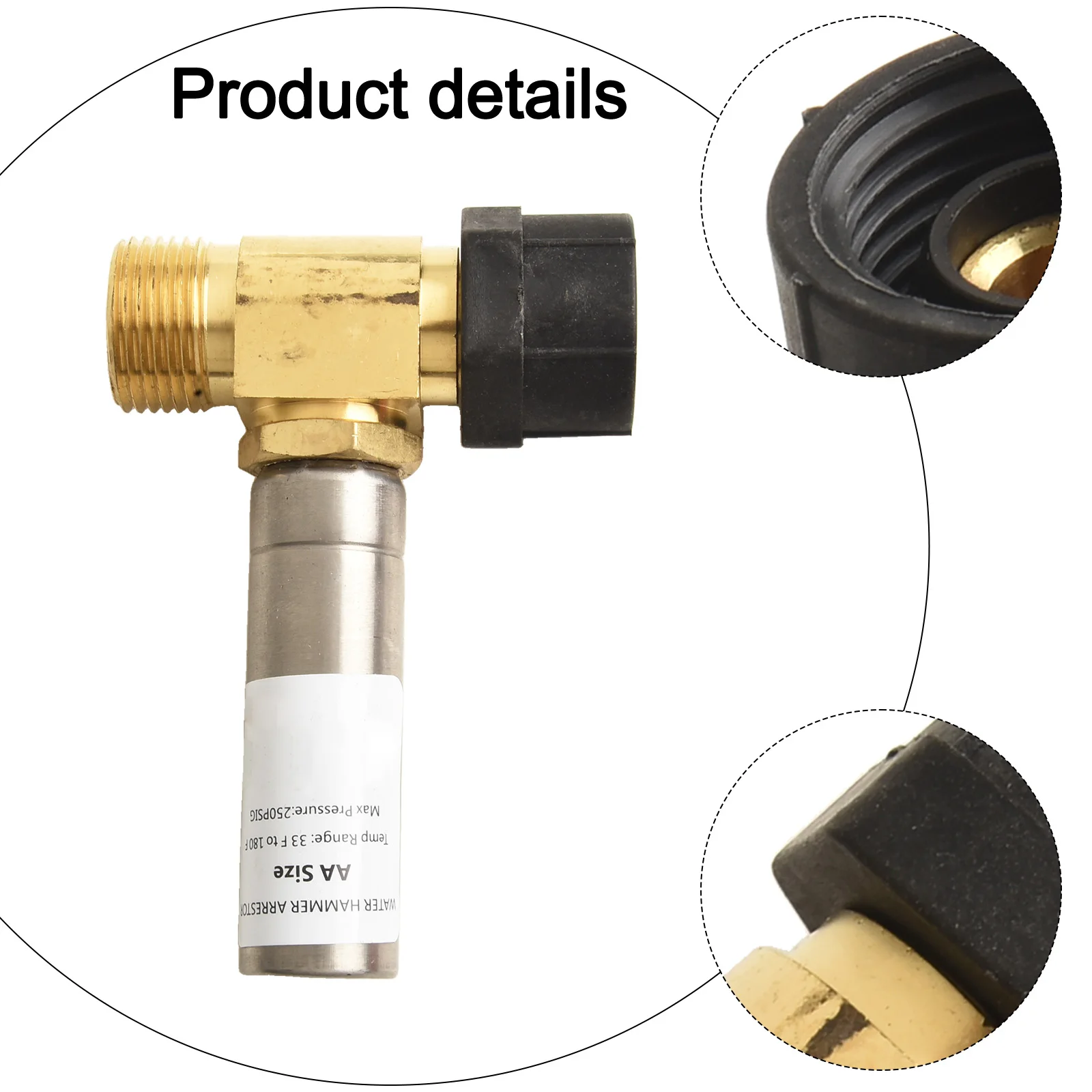 High Performance Water Hammer Arrestor with Reliable Standards Compliance for Controlling Toilet Plumbing Noise