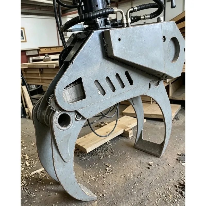 Rotating Wood Cutting Tree Grab Saw Hydraulic Clamp Saw for Excavator Construction Forestry Farm Machine Grapple Saw Gear Core