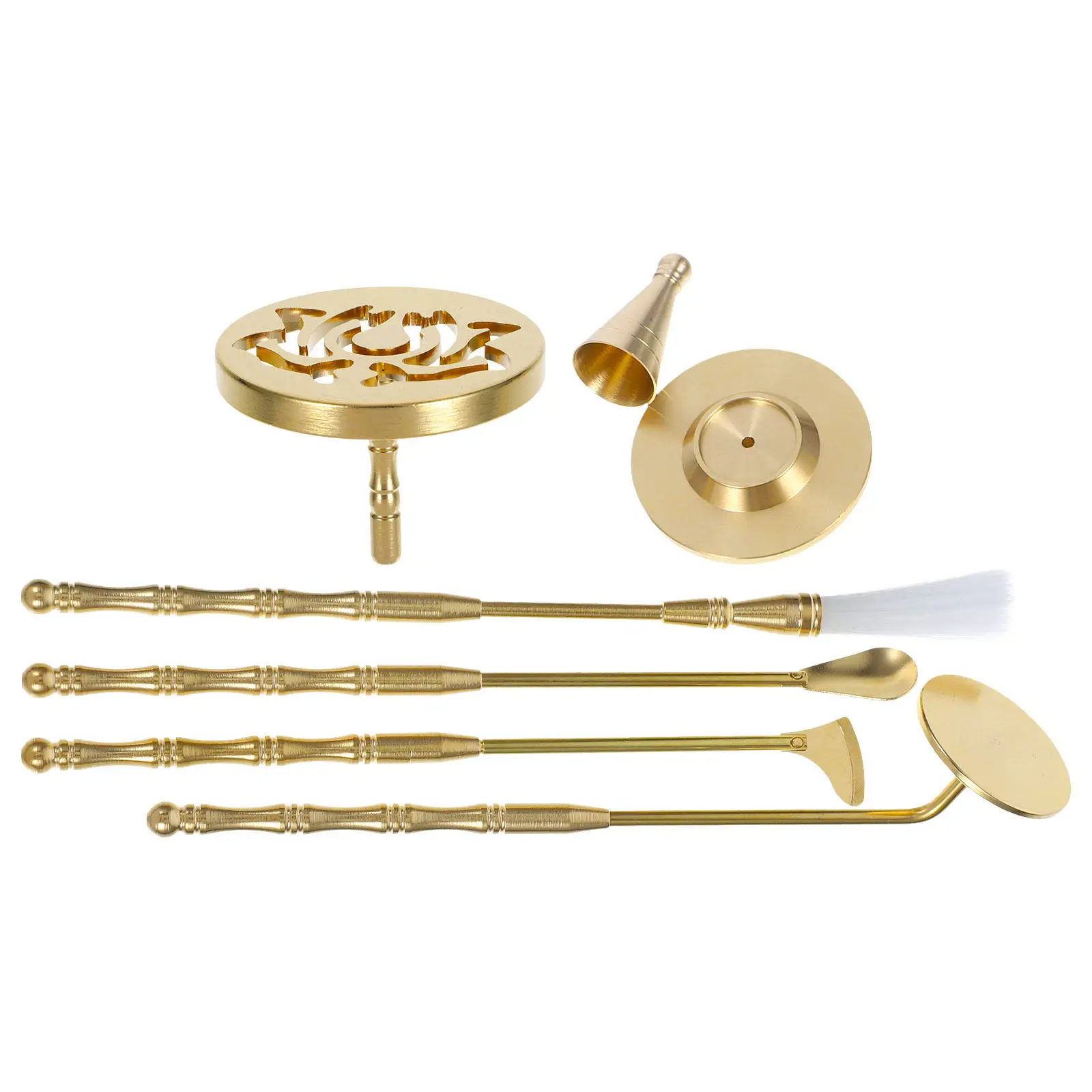 

1Set Incense Making Mold Kit Copper Powder Incense Burner Cone Tower Tools for Fragrance DIY Home Decoration
