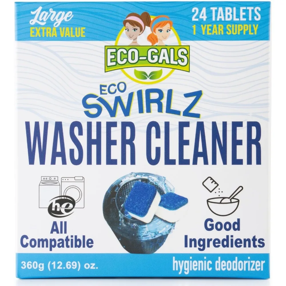 

Таблетки для чистки стиральных машин, удаляющие шерсть животных и загрязнения из барабана, труб и фильтра, 24 штуки.
